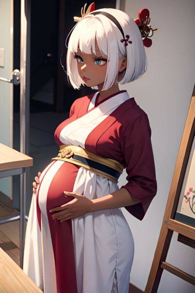 Anime Pregnant Small Tits 18 Age Pouting Lips Face White Hair Bobcut Hair Style Dark Skin Painting Hospital Side View T Pose Geisha 3698644589901748299 - AI Hentai - aihentai.co on pornintellect.com