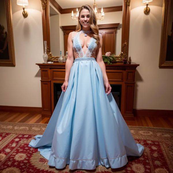 ,white people,woman,thirties,(RAW photo, best quality, masterpiece:1.1), (realistic, photo-realistic:1.2), ultra-detailed, ultra high res, physically-based rendering,blue eyes,beautiful,(smile),perfect body,gown,micro skirt,standing,bedroom,(adult:1.5) - pornmake.ai on pornintellect.com