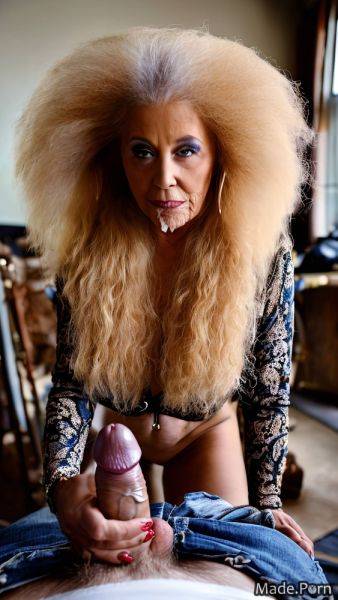 Fur caucasian vampire long hair cumshot blonde woman AI porn - made.porn on pornintellect.com