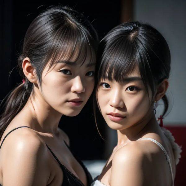 , japanese,(2women:2),twenties,(RAW photo, best quality, masterpiece:1.1), (realistic, photo-realistic:1.2), ultra-detailed, ultra high res, physically-based rendering,(adult:1.5) - pornmake.ai - Japan on pornintellect.com