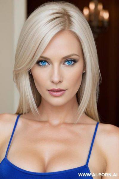 White blonde woman 1 blue eyes perfect measurements - ai-porn.ai on pornintellect.com