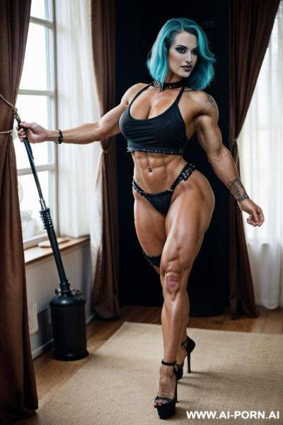 Naked, huge muscles, abs, perfect abs, belly muscles, gigantic muscles, huge muscles, huge growing muscles, gigantic tits, wide pussy, no clothes - ai-porn.ai on pornintellect.com