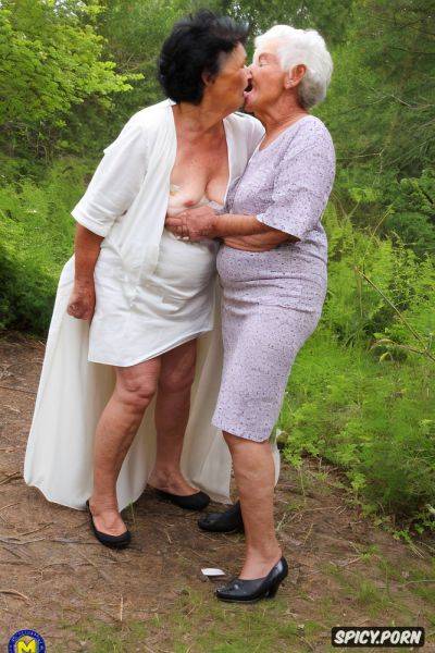 Second granny is standing and dressed, one caucasian, medium body shot - spicy.porn on pornintellect.com