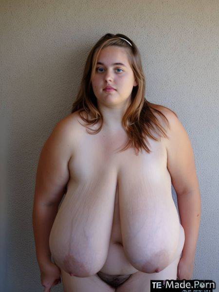 Gigantic boobs white messy hair standing jewish fat topless AI porn - made.porn on pornintellect.com