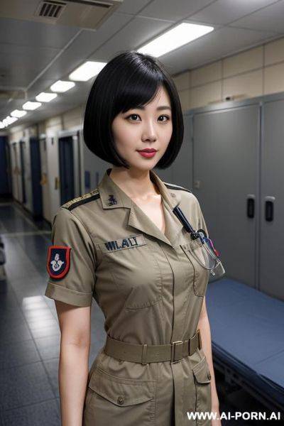 (place: military med bay); (clothes: military medic) - ai-porn.ai on pornintellect.com