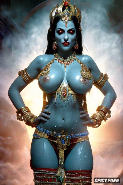 Blue body, wet, orgasm, goddess kali completely naked, vagina - spicy.porn on pornintellect.com