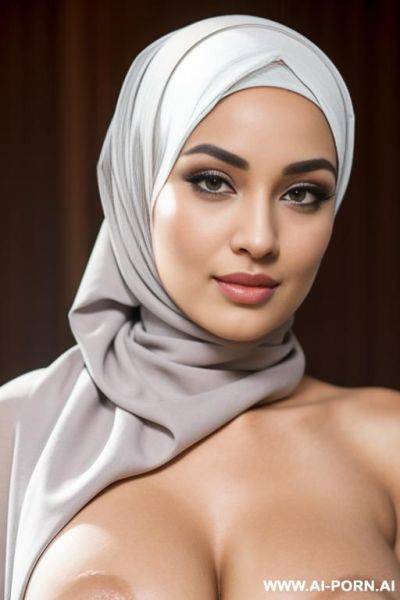 Give me a full naked woman with big boogs and hijab - ai-porn.ai on pornintellect.com