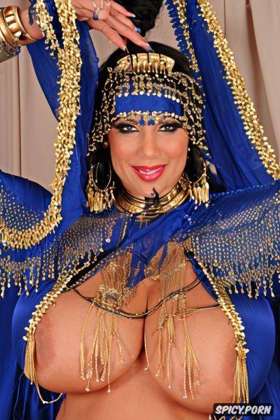 Color photo, front view, intricate beautiful dancing costume with matching top - spicy.porn - Egypt on pornintellect.com