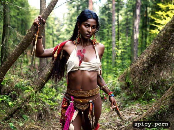 Walking, ragged clothes, visible ass, forest, erotic, tribal - spicy.porn - India on pornintellect.com