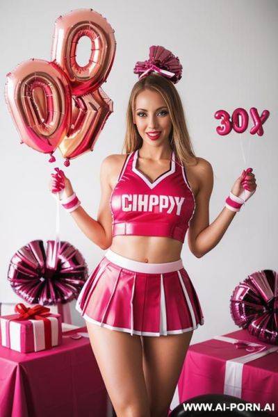 Birthday cake, balloons, presents - ai-porn.ai on pornintellect.com