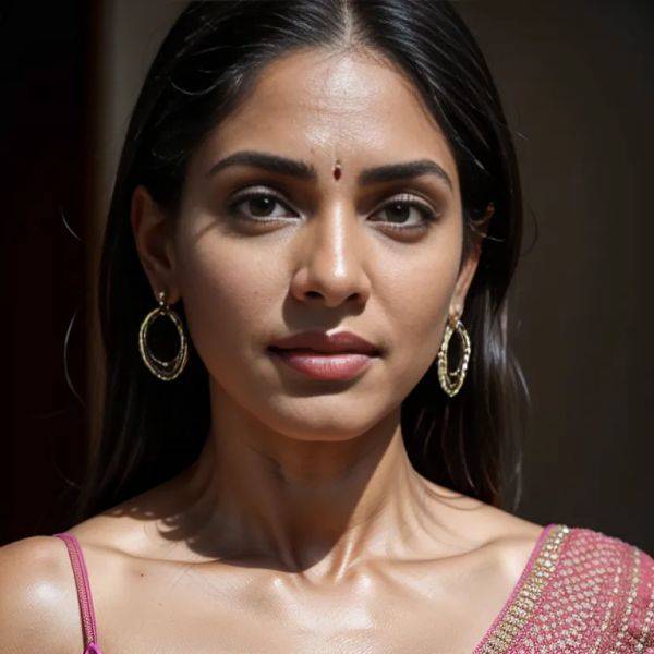 , Indian, brown skin, facial mark,(2women:2),thirties,(RAW photo, best quality, masterpiece:1.1), (realistic, photo-realistic:1.2), ultra-detailed, ultra high res, physically-based rendering,(adult:1.5) - pornmake.ai - India on pornintellect.com