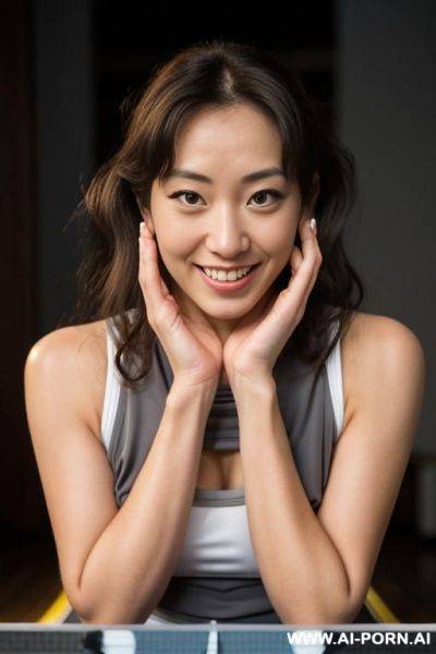 Beautiful thirty years old yoga teacher, orgy, fucking, extremely hairy pussy, very long curly hair, flower garden, group orgy, fucking, big nose, mountains, - ai-porn.ai on pornintellect.com