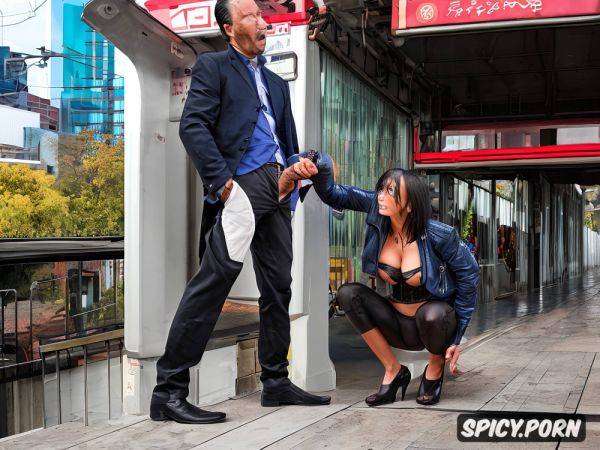 Real natural colors embossed bodies behind the train station homelessman with a long dangling dick out of his pants looks at a lost wife which he impatient wants to fucked in the ass after - spicy.porn on pornintellect.com