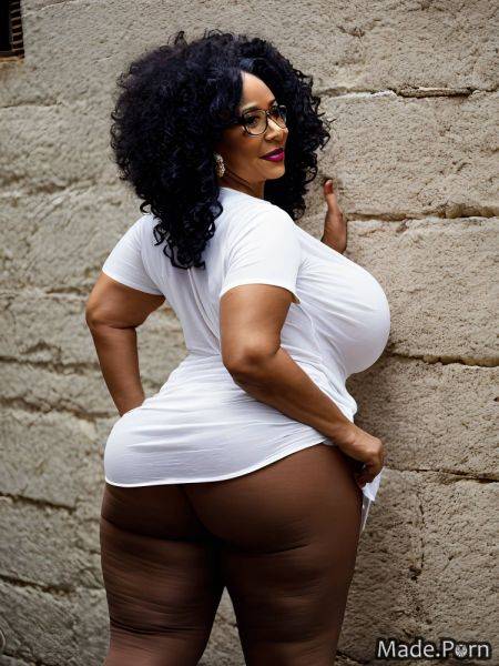 Thick thighs woman white hair bimbo oversized shirt gigantic boobs chubby AI porn - made.porn on pornintellect.com