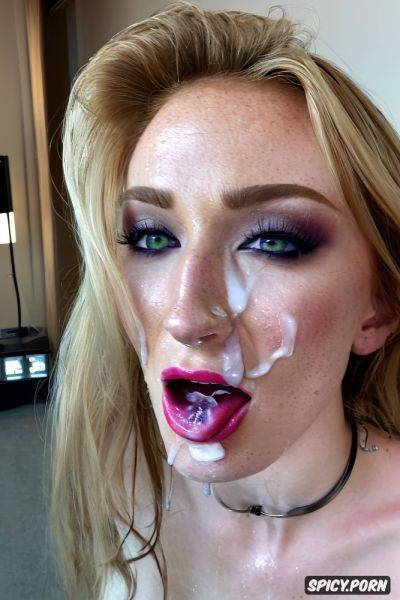 Cum all over her face, cum everywhere, hdr, ahegao, cum dripping out of everything - spicy.porn on pornintellect.com