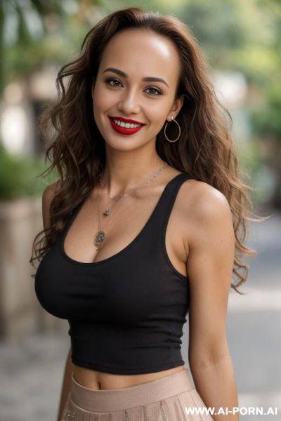 South indian extremely tanned skin, extremely gigantic boobs - ai-porn.ai - India on pornintellect.com