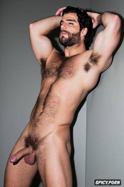 Hair, hairy athletic body, completely naked male, armpits, man - spicy.porn on pornintellect.com