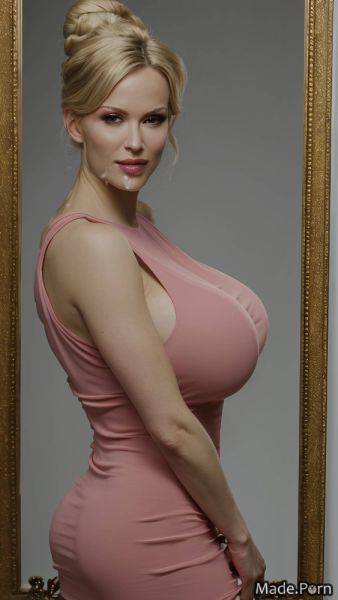 Big hips fairer skin gymnast facial woman top knot hair gigantic boobs AI porn - made.porn on pornintellect.com