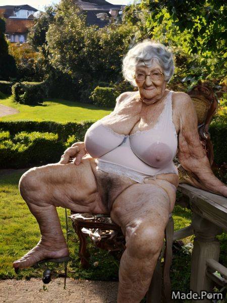 80 sitting made spreading legs nude gigantic boobs hairy AI porn - made.porn on pornintellect.com