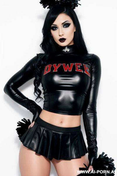 Goth, cheerleader outfit - ai-porn.ai on pornintellect.com