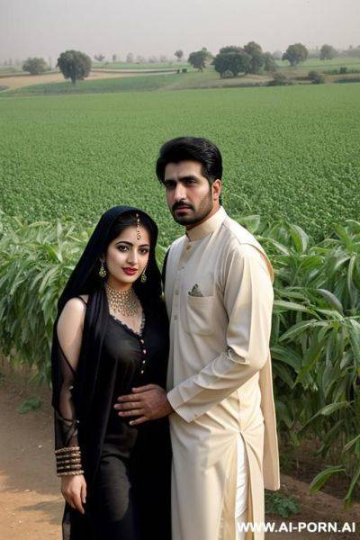 A pakistani couple in pakistani fields showing private body parts - ai-porn.ai - Pakistan on pornintellect.com