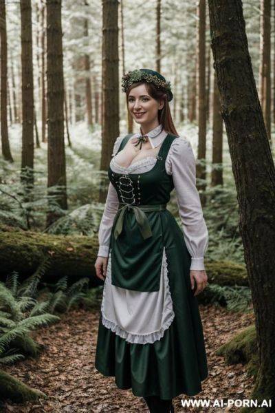 German woman dirndl forest - ai-porn.ai - Germany on pornintellect.com