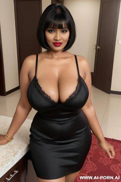 A big tits ebony, masterpiece, busty, lipstick, makeup - ai-porn.ai on pornintellect.com