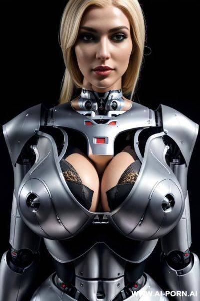 Heavily damaged robot, fully robotic body - ai-porn.ai on pornintellect.com