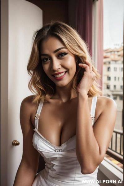 Indian, lesbian, milf, mature, hd, high quality, masterpiece, nasty, sexy pose, seductive look, villain, evil smile, big eyes, lipstick, more creative, cuckquean - ai-porn.ai - India on pornintellect.com