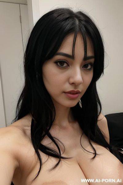 Anime woman with bug boobs and black hair naked - ai-porn.ai on pornintellect.com