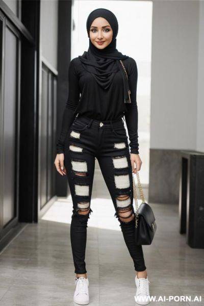 Hijab beutiful ripped pants - ai-porn.ai on pornintellect.com