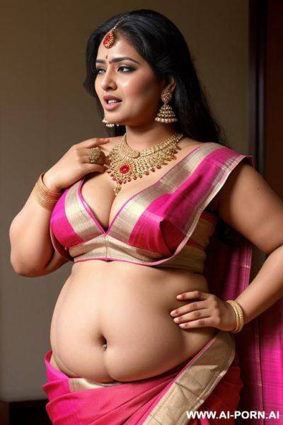 Crying chubby in saree open belly - ai-porn.ai on pornintellect.com