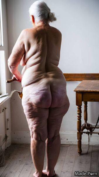 Collarbone barefoot black pawg prisoner back view ssbbw AI porn - made.porn on pornintellect.com