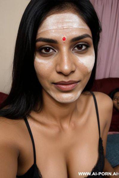 Threesome with cum on face indian woman 1 old - ai-porn.ai - India on pornintellect.com