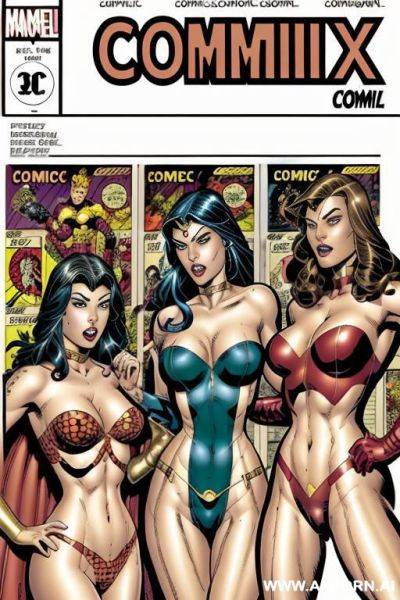 (((comic book, cartoon))), group nude - ai-porn.ai on pornintellect.com