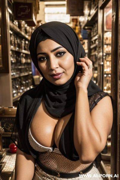 Arab stepmom wearing hijab , in kabab bending over - ai-porn.ai on pornintellect.com