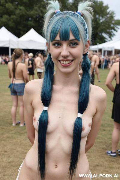 Slutty white woman at a music festival, fully nude - ai-porn.ai on pornintellect.com