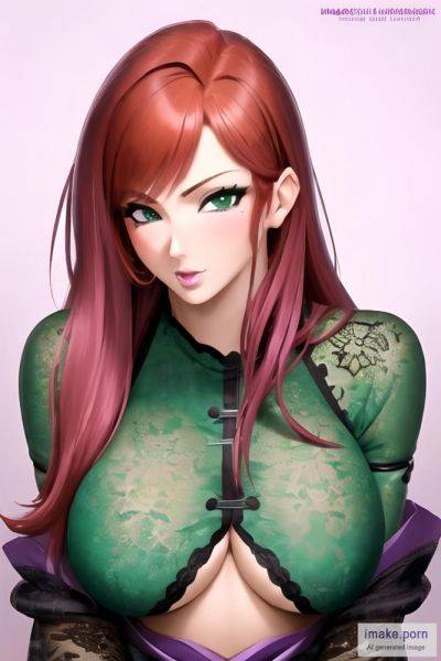 Single Girl, Purple Hair, Redhead, Green Eyes, Pixie, Japanese,... - imake.porn - Japan on pornintellect.com