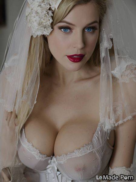 Victorian open mouth wedding topless partially nude slutty woman AI porn - made.porn on pornintellect.com