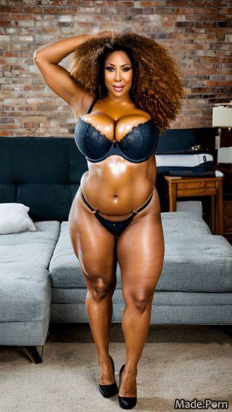 Nude bedroom bodybuilder black gigantic boobs looking at viewer tall AI porn - made.porn on pornintellect.com