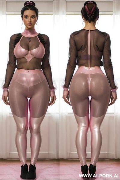 ((((see through pink leggings)))) ((((gigantic pussy mons)))) ((((most tightest cleft)))) ((((gigantic cameltoe)))) - ai-porn.ai on pornintellect.com