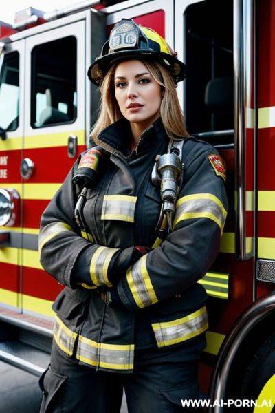 Sexy female firefighter - ai-porn.ai on pornintellect.com