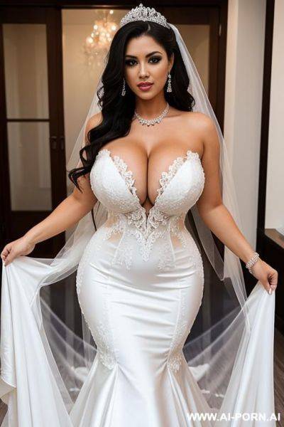 Full body few woman massive big boobs wedding dress no nude tits - ai-porn.ai on pornintellect.com