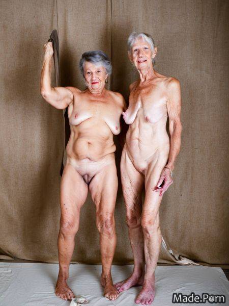 Changing room medium shot shaved nude skinny french blonde AI porn - made.porn - France on pornintellect.com