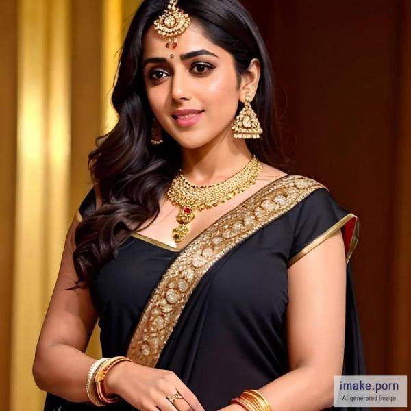 Genelia D Souza with DEVIL HORNS and gold jewels wearing black... - imake.porn on pornintellect.com