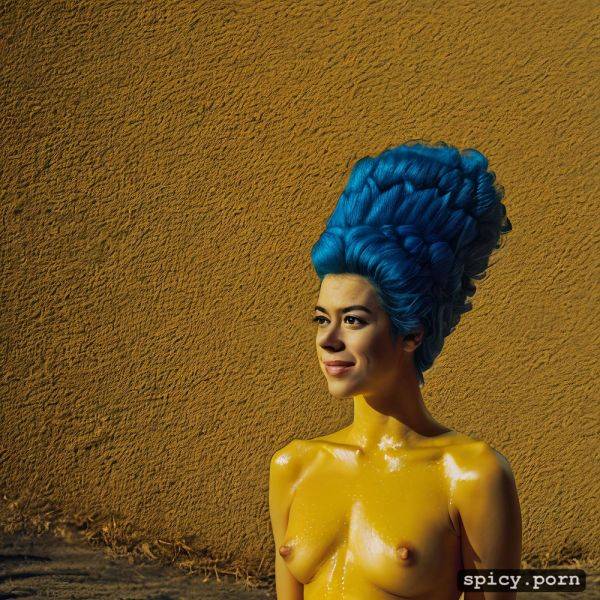 Yellow tatiana maslany as marge simpson, nipples visible, the simpsons style - spicy.porn on pornintellect.com