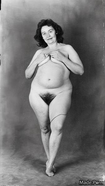 Barefoot hairy perfect body looking at viewer photo nude big hips AI porn - made.porn on pornintellect.com