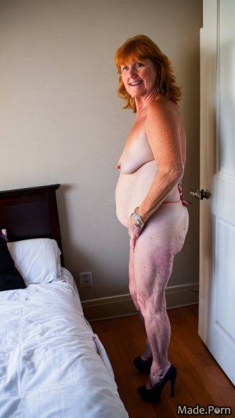 Chubby looking at viewer standing ssbbw high heels undressing nude AI porn - made.porn on pornintellect.com