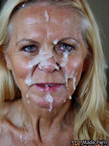 Facial looking at viewer close up blonde bukkake angry pastel AI porn - made.porn on pornintellect.com