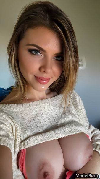 Gigantic boobs ukrainian selfie sweater 20 cum on tits wife AI porn - made.porn - Ukraine on pornintellect.com